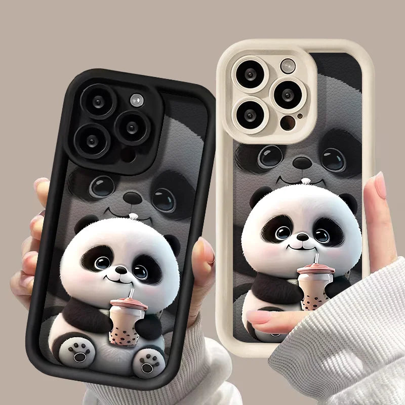 Cartoon Cute Bear Phone Cases For iPhone 11 Cases iPhone 14 16 15 Pro Max 12 13 Pro XS XR X 7 8 Plus SE 2022 SE2020 Back Cover