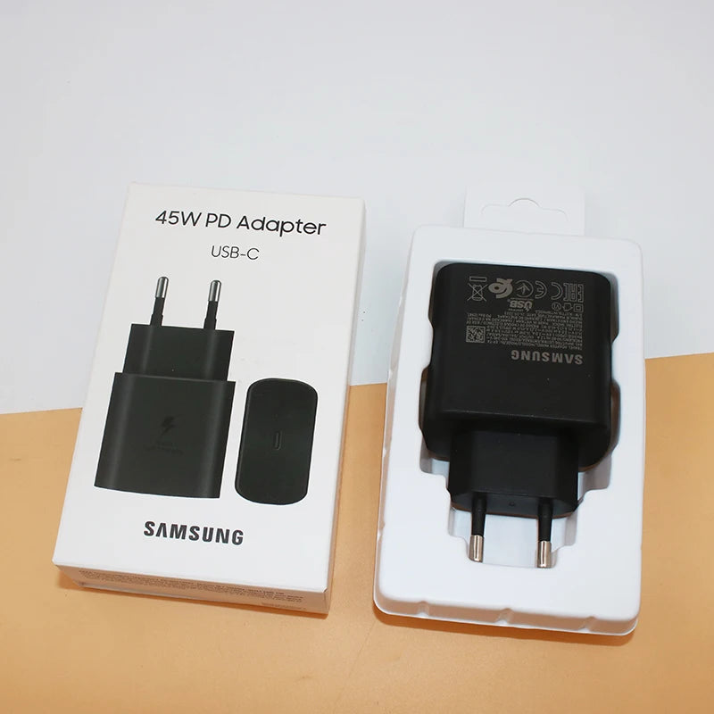 EP-TA845 For Samsung Note 20 S24 S23 Ultrra 45W PD PPS Super Fast Charger EU Power Adapter for Galaxy S21 S20 FE A73 A53 A52 A55