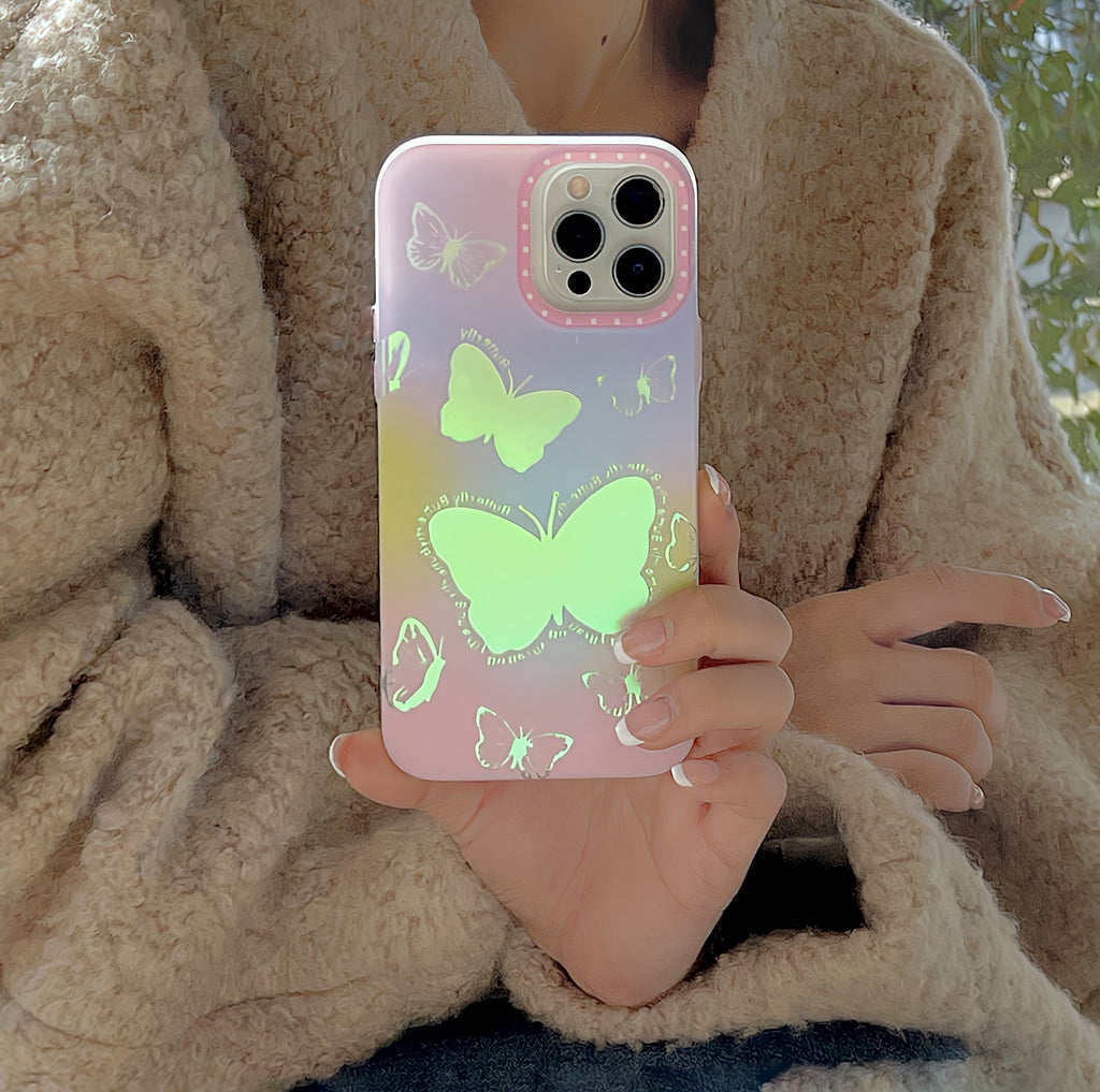 Magic Laser Butterfly Mobile Phone Case