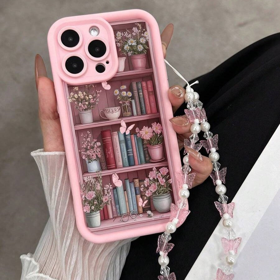 Shockproof Retro Bookshelf Phone Case
